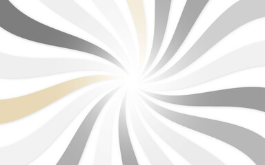 Swirl background, poster design template. Twist sunburst abstract gray background. vector illustration