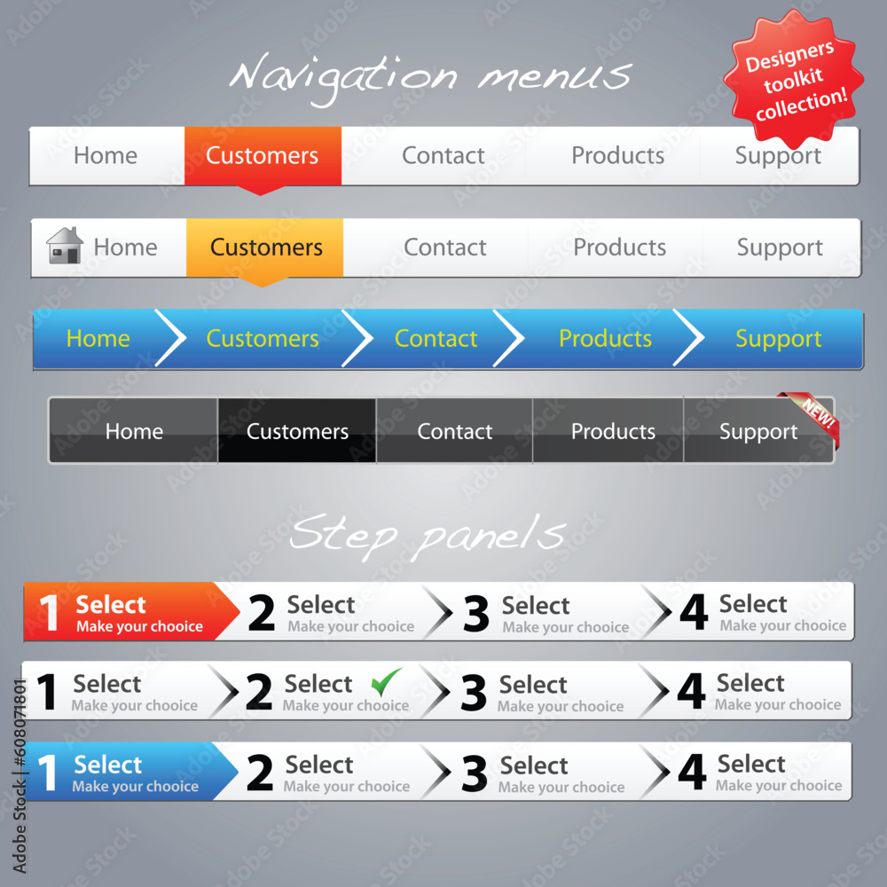 Poster designers toolkit series - navigation menus