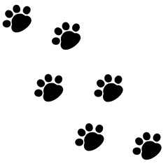 Fototapeta na wymiar cat paw footprint