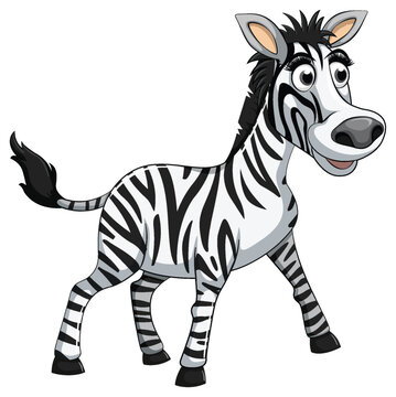 A Zebra Cartoon Character