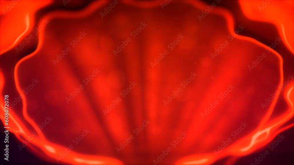 Aufkleber beautiful red agleam gentle figures background - abstract 3d rendering