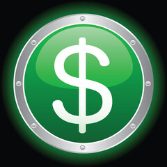 Obraz premium vector sign of dollar