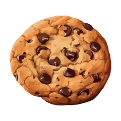 Homemade chocolate chip cookie, a sweet indulgence