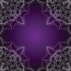 Illustration of abstract floral background or floral web. Vector