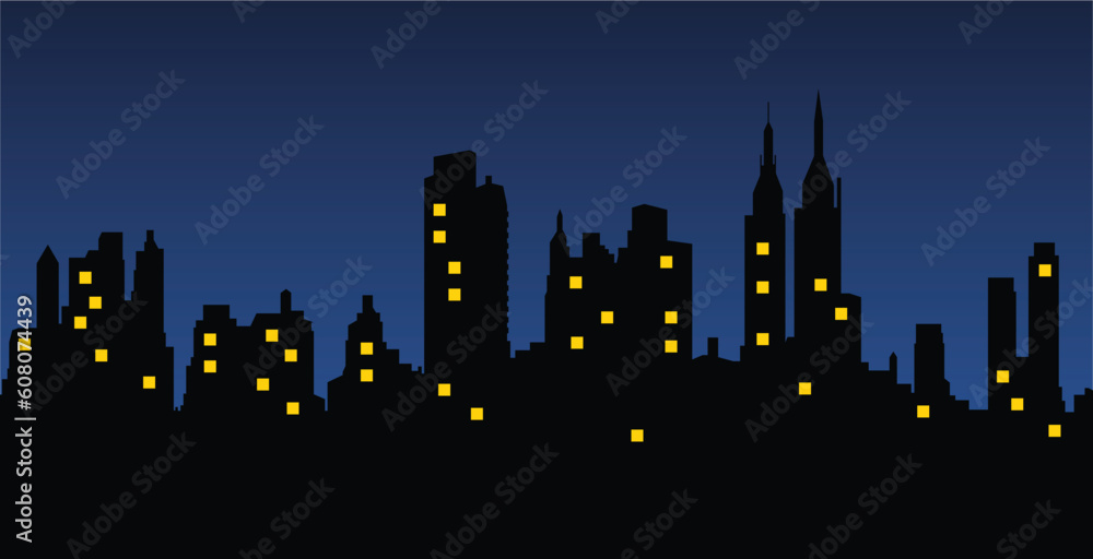 Wall mural vector cityscape of new york