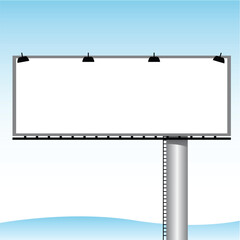 vector illustration of an outdoor billboard