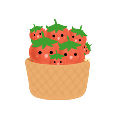tomato in basket