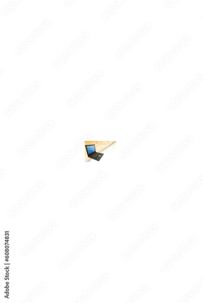 Poster illustration of notebook on abstract vector background