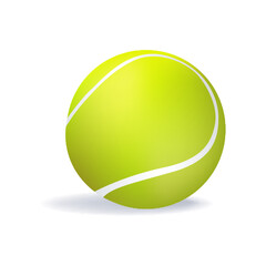 illustration of isolated tennis ball