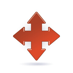 Fototapeta premium Red arrow