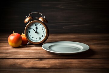 Naklejka premium alarm clock on table