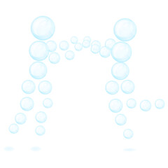 Bubble people. Isolated white background. Eps10. Illustration for your design.