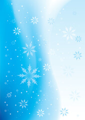 Fototapeta na wymiar Christmas background of snowflakes. Abstract vector illustration