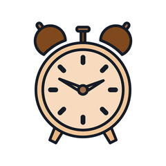 Digital png illustration of alarm clock on transparent background