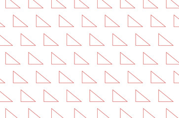 Digital png illustration of rows of red triangles on transparent background