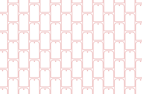 Digital png illustration of rows of red shapes on transparent background - Powered by Adobe