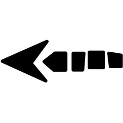 Digital png illustration of black arrow pattern on transparent background