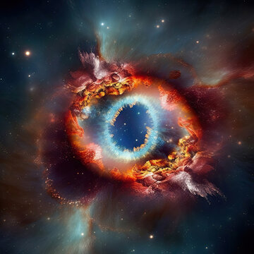 planet in space, the galaxy ,  Hii Region