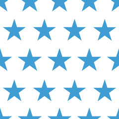 Digital png illustration of rows of blue stars pattern on transparent background