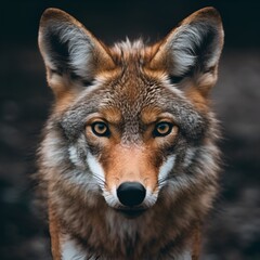 Naklejka na ściany i meble portrait of a coyote
