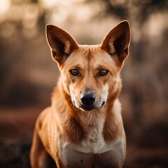 portrait of australian dingo