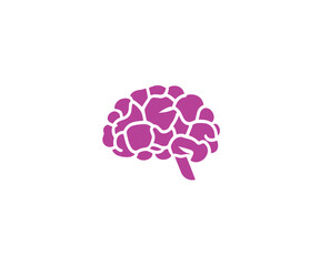 Brain logo illustration mind logotype vector image