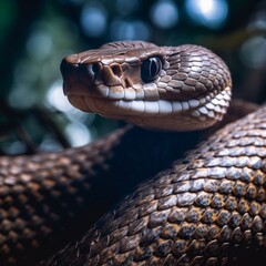 Fototapeta premium close up of a snake