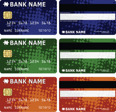 credit cards design - vector