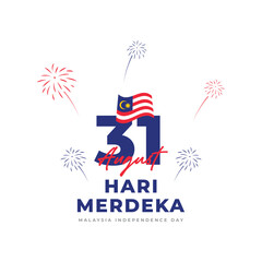 Hari Merdeka. Malaysia independence day design template