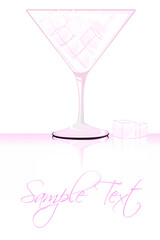 illustration of wine glass on white background
