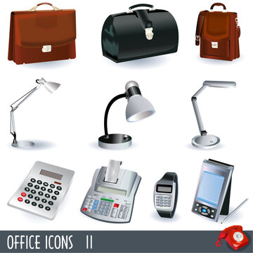 A collection of variety office icons - part two
