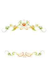 illustration of colorful designer background on white background