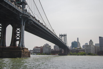 Fototapeta na wymiar The Manhattan Bridge Of New York City