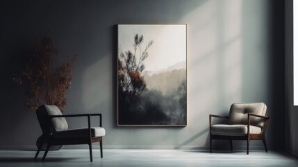 framed art in grey room near a chair.

Made with the highest quality generative AI tools