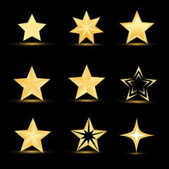 illustration of different stars