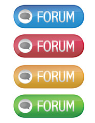 Forum buttons isolated over a white background.