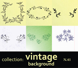 collection vintage background