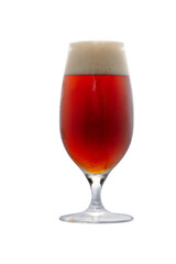 glass of beer isolated