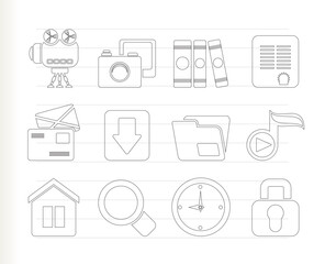 Computer and website icons - vector icon set