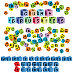 cube alphabet + numbers & symbols