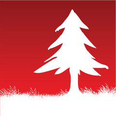 vector illustration of a pine tree