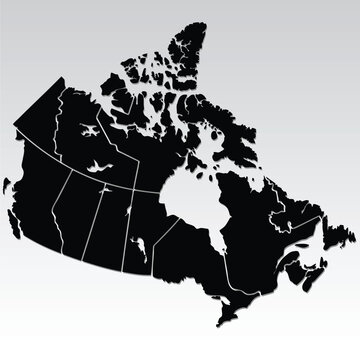 vector map of Canada