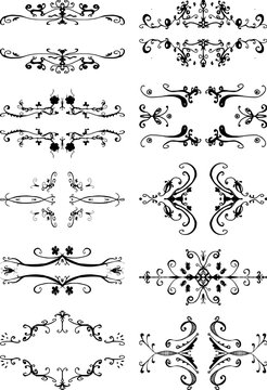 Vector illustration of abstract vector design elements