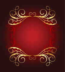 Illustration of beautifull vintage template. Vector