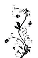 Floral background for design holiday card, vector illustration