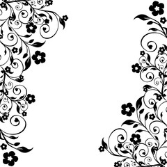 vector illustration of a floral ornament