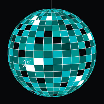 vector illustration of a disco ball