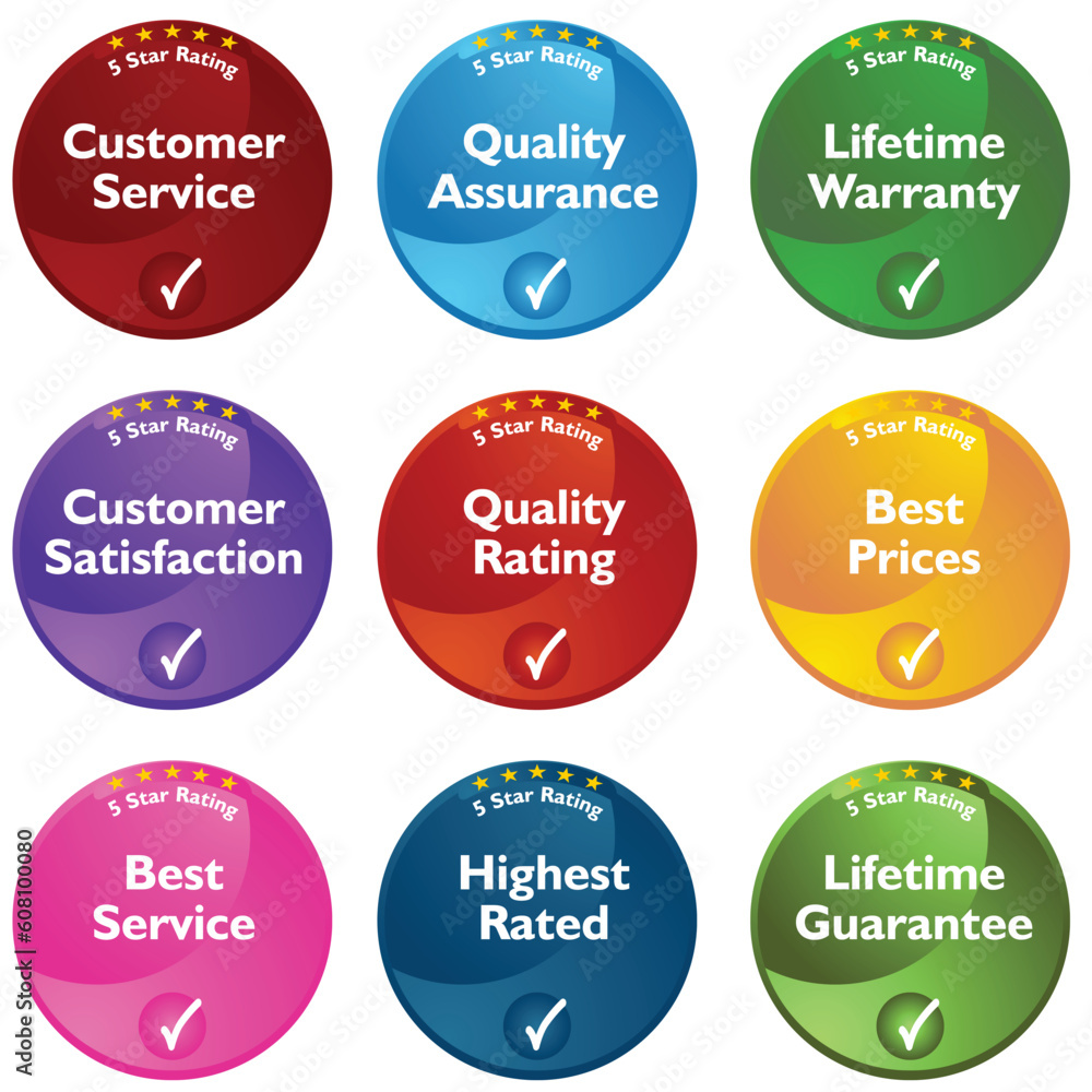 Poster an image of 5 star rating buttons.