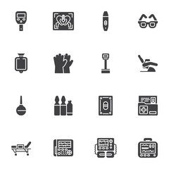 Healthcare and medical vector icons set