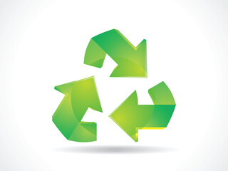 abstract recycle icon vector illustration